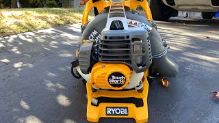 Ryobi electric start, 38cc 180mp gas backpack blower, new. Sold.