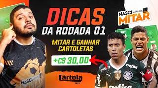 DICAS RODADA 1 - CARTOLA FC 2023 - MITAR E VALORIZAR