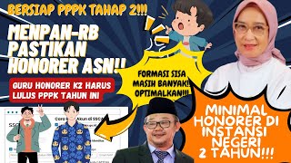 🔴JAMINAN MENPAN-RB❗HONORER JADI ASN PPPK❓SIAPKAN DOKUMEN SYARAT❗PPPK TAHAP 2 SUDAH DIBUKA❗