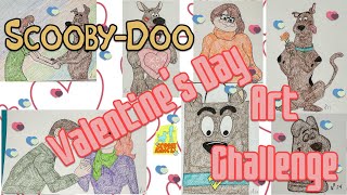 Scooby-Doo Valentine's Day Art Challenge 2024