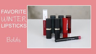 Favorite Winter Lipsticks - Bolds