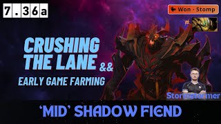 [ Stormstormer ] Shadow Fiend Mid Lane Dominating Gameplay | Dota 2 Pro gameplay | 7.36