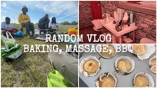 I GOT MY FIRST EVER MASSAGE | Baking Vlog🍞🍌, 💆‍♀️, BBQ vlog 🍗