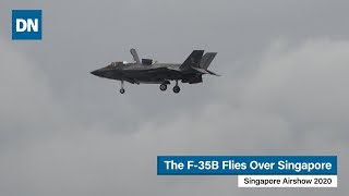 The F-35B flies over Singapore | Singapore Airshow 2020