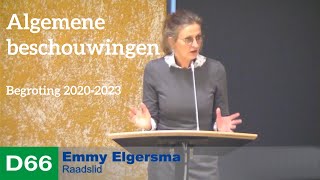 Algemene beschouwingen begroting 2020-2023