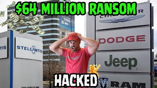 Hackers Demand $64 Million Dollar Ransom from Stellantis!  95% of US Dealers Shut Down!