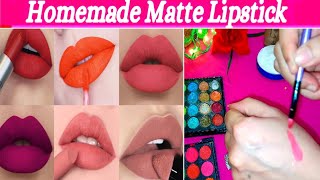 how to makes Matt lipstick at home | lipstick shade bnane ka tarika | lipstick mixing #makeuphacks