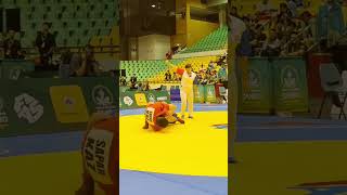 SAPAR Bolat (KAZ) made an #armbar to YOKUBOV Nemat (UZB). Asia and Oceania #SAMBO Championships 2024