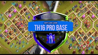 ANTI LAVA LOON BASE WITH LINK|TOWN HALL 16 NEW ANTI LAVA LOON BASE| TH16 BASE LINK COC BASE