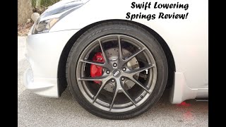 Infiniti G37 Sedan Swift Lowering Springs Review! (Swift 4N907 Lowering Springs)