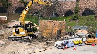 Trench box removal, 9/5/2023