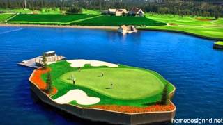 Floating Golf Course At Coeur d'Alene Resort [HD]