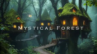 Mystical Forest - Deeply Beautiful Ethereal Music with Rain - Ambient Meditation Soundscape