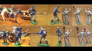 NiArT Collection:  Marx 2 inch American Civil War figures