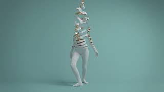 Unraveling Animation Sculpture 3D   Stock Video Footage