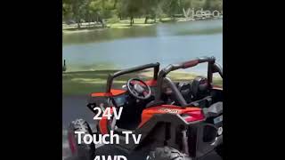 24 V UTV MX RIDE ON 4 x 4 WITH TOUCH SCREEN TV AND REMOTE