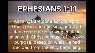 🟧||EPHESIANS 1:11🙏❤️| GOD'S DECISION 😇🕊️❤️🙏||🟧