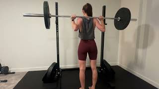 Barbell double leg calf raises