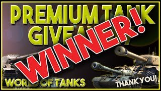 World of Tanks // Premium Tank Giveaway // Winner!