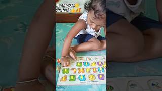 alphabet with pictures 👍 best baby activity toy #kids #rhymes #kidsactivities #ytshorts #unboxing ✨