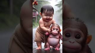 little monk so cute 🥰🥰🥰#youtubeshorts #viral #foryou #shvi