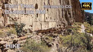 Bandelier National Monument hiking the Frey trail to go back to Juniper Family Campground