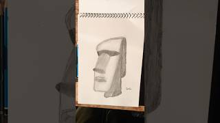 realis drawing, moai emoji 🗿 #art #drawing #realistic #viral