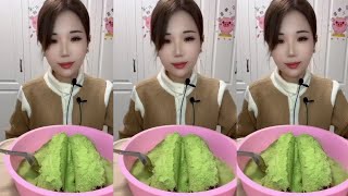 🧊❄️🥶Mukbang ice/hard shaved ice/matcha powder/ice Asmr/eating ice/sound crunchy