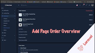 Add page Order Overview Laravel 11 | E-Commerce System