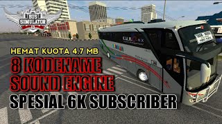 8 KODENAME SOUND ENGINE BUSSID V3.6.1 ⁉️ SPESIAL 6K SUBSCRIBER