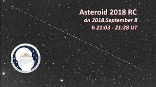 2018 RC, le immagini dell'asteroide che oggi sfiorerà la Terra