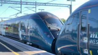 Slow motion.  Avanti new 085 class pulling in to Birmingham International September 24