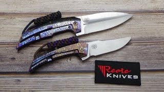 Reate Starboy and T4000 Custom Storm anodized by Jeff Perkins of JD Cutlery.