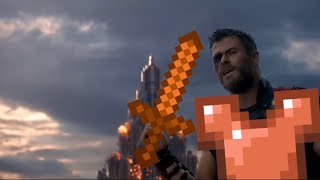 You can’t defeat me-copper armor vs gold armor (Minecraft metal edition)