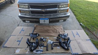 98 C1500 complete front suspension and steering replacement