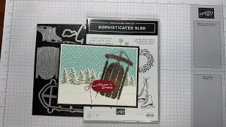 Stampin’ Up! Sophisticated Sled Let It Snow Card Tutorial #diy #papercrafting #patternedpaper