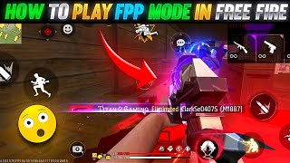 How to play fpp mode in free fire 🤯: fpp mode in india server 🔥 #freefire #fppmode