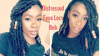 Transfroming Long Distressed Locs into Bob || Butterfly Locs || Distressed Locs Bob || Becca Wiss