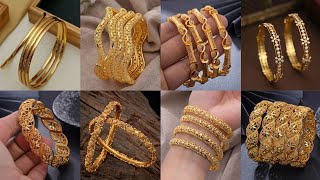 Latest 🆕 Viral Collections of Gold Bangles // Antique Bangle Designs // #BridalBangles #trending