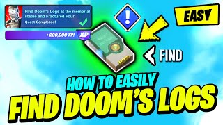 How to EASILY Find Doom's Logs at the memorial statue and Fractured Four - Fortnite Story Quest