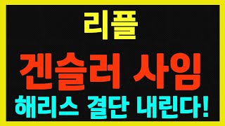 [리플] 트럼프와의 격차를 벌리기 위한 해리스의 결단!!  소송 종료까지 기대!!