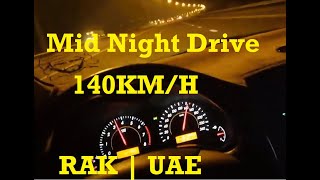 Driving In Ras Al Khaimah at Night | Ras Al Khaimah | UAE | #Trending #Driving #ToyotaCorrola