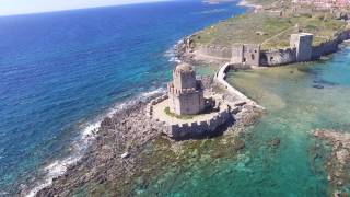 Methoni Fort & Harbor Greece (Drone Video)