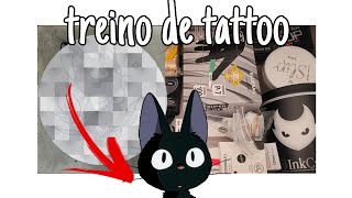 mostrando meus materiais de tatuagem | treinos de uma tatuadora iniciante ✨️🎨🍄🫡