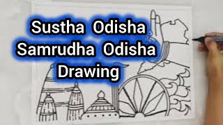 Ama Loka Kala Ama Parichaya Drawing | Surabhi 2024 Drawing | Odisha Day Poster | Utkal Diwas Poster