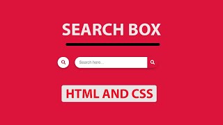 How To Make Awesome CSS Search Box Using Only HTML & CSS