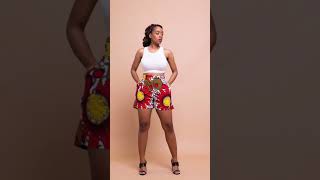 Trendy Ankara Shorts for Ladies #shortsfeed #african #ankara