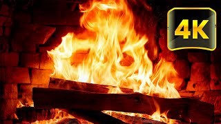 BEST Relaxing Night with Cozy Fireplace 4K 🔥 Crackling Fire Sounds & Cozy Fireplace UHD