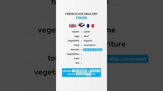 Food French Vocabulary 🇫🇷