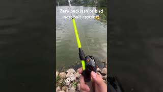 How to get no back lash or bird nest using bait caster #fishing #baitcaster #tutorial